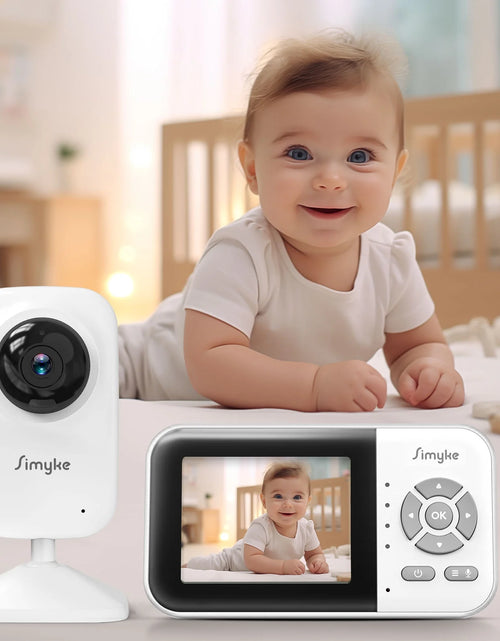 Load image into Gallery viewer, Upgrate Video Baby Monitor,Wifi Baby Camera,2.8&quot; LCD Display and App Control,1200Ft Long Range,2 Way Talk,Auto Night Vision,Sound Alert,Vox,Temperature Sensor 5 Lullabies Feeding Remind
