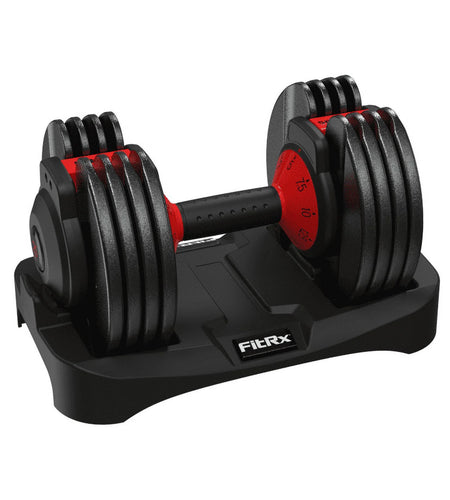 Smartbell, 25Lbs. Quick-Select 9 in 1 Adjustable Dumbbell for Home Gym, 5-25Lbs. Weight in 2.5Lbs Increments