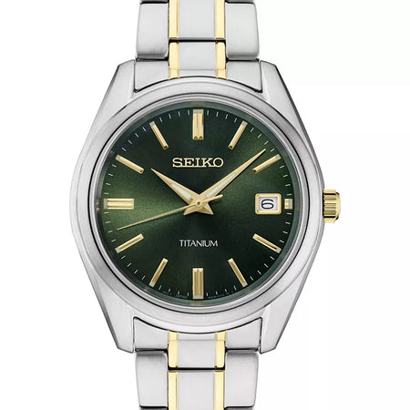 Men'S Essential Two-Tone Titanium Bracelet Watch 40Mm