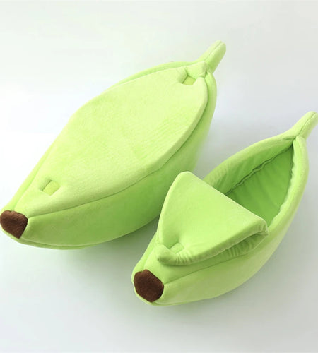 Banana Cat Bed House Funny Cute Cozy Cat Mat Beds Warm Durable Portable Pet Basket Kennel Dog Cushion Cat Supplies Multicolor