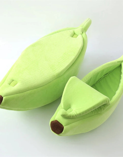 Load image into Gallery viewer, Banana Cat Bed House Funny Cute Cozy Cat Mat Beds Warm Durable Portable Pet Basket Kennel Dog Cushion Cat Supplies Multicolor
