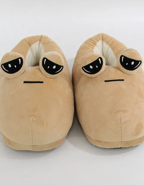 Load image into Gallery viewer, The Maw Pou Cotton Slipper Anime Plush Slippers Kawaii Cartoon Soft Stuffed Fluffy Thick Non-Slip Shoes Alien Pou Doll Home Indo
