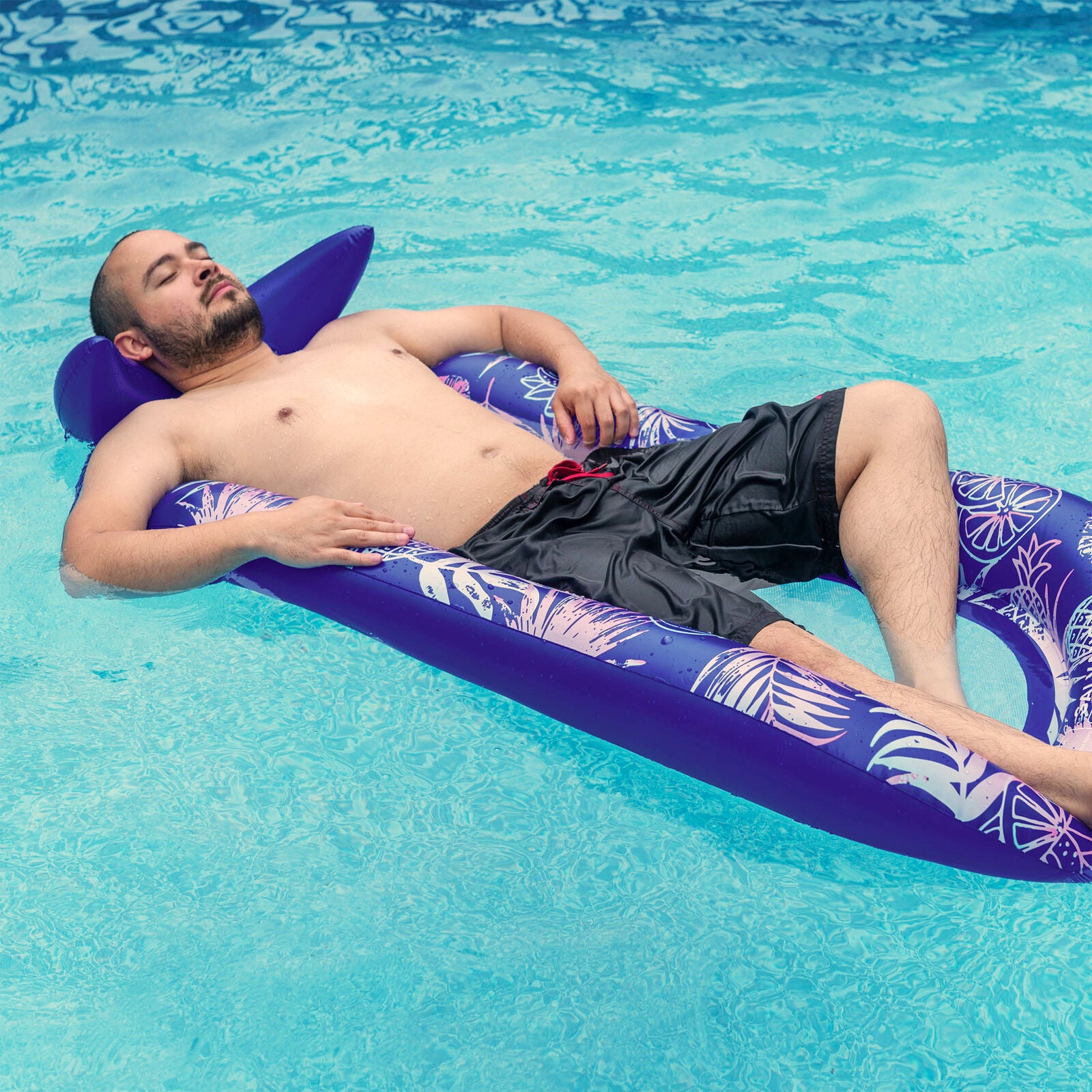 Pool Floaties Lounger Adult Size Recliner Lounge Chair Float for Swimming Pool