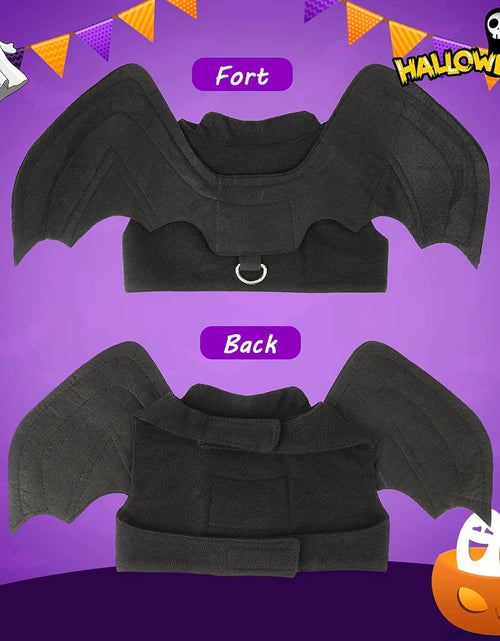 Load image into Gallery viewer, Dog Halloween Costume - Halloween Bat Wings Pet Costumes for Dogs Cats Halloween Party Medium
