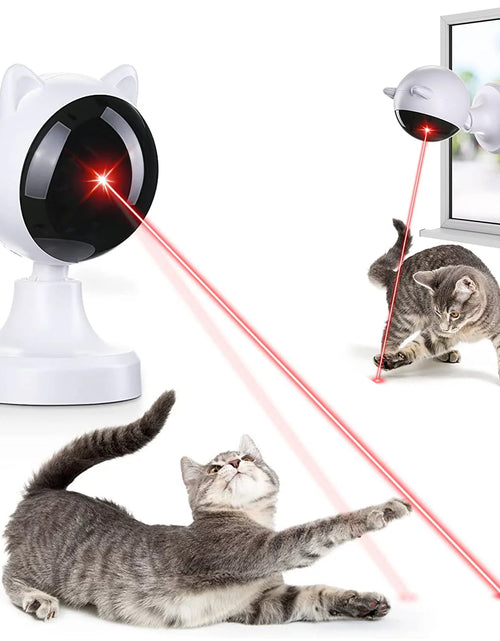 Load image into Gallery viewer, Automatic Cat Laser Toys, Interactive Laser Cat Toys for Indoor Cats/Kitty/Dogs, Cat Laser Toy Automatic White
