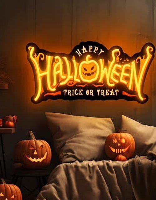 Load image into Gallery viewer, Halloween Neon Signs for Wall Decor, Happy Halloween Neon Sign, Halloween
