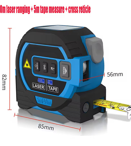 3 in 1 Laser Tape Measure Laser Distance Measuring Rangefinder Infrared High-Precision Digital Electronic Ruler Measuring Level
