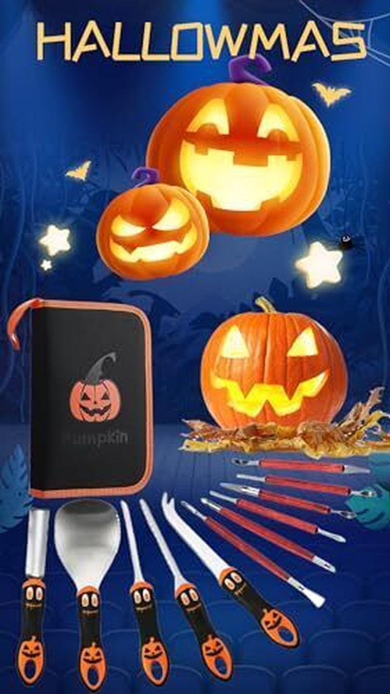 Pumpkin Carving Kit for Adults & Kids with Professional Detail Sculpting