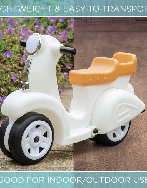 Load image into Gallery viewer, Ride along White Scooter Foot to Floor Ride on Toy for Toddlers
