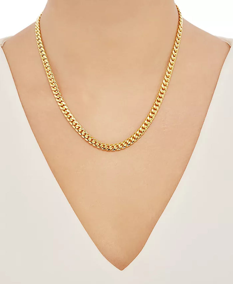 Miami Cuban Link 18" Chain Necklace (6Mm) in 10K Gold