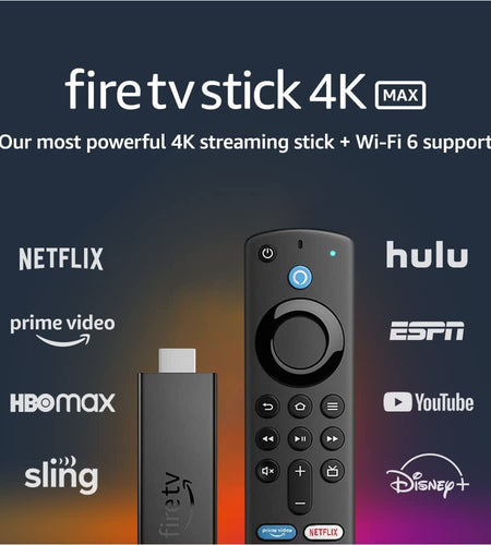 Introducing Fire TV Stick 4K Max Streaming Device, Wi-Fi 6, Alexa Voice Remote (Includes TV Controls)