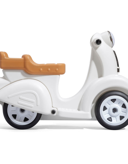 Load image into Gallery viewer, Ride along White Scooter Foot to Floor Ride on Toy for Toddlers
