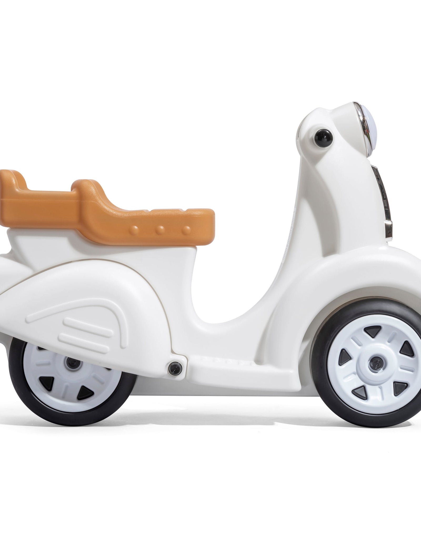 Ride along White Scooter Foot to Floor Ride on Toy for Toddlers