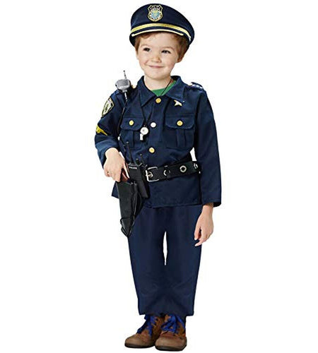 Police Costume for Kids Dress up Set Role Play Officer with Handcuffs Badge T...