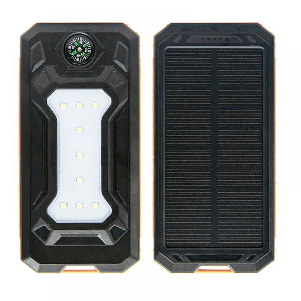 Waterproof 600000Mah Dual USB Portable Solar Battery Charger Solar Power Bank for Iphone, Mobile Cell Phone