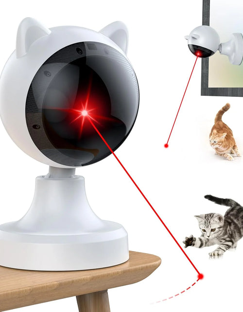 Load image into Gallery viewer, Automatic Cat Laser Toys, Interactive Laser Cat Toys for Indoor Cats/Kitty/Dogs, Cat Laser Toy Automatic White
