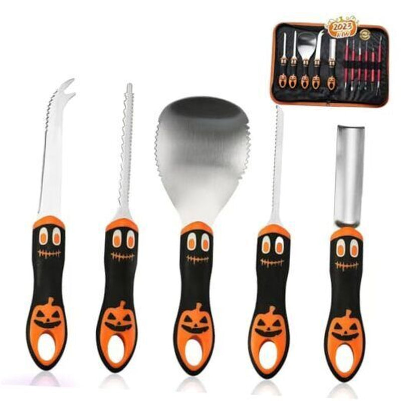 Pumpkin Carving Kit for Adults & Kids with Professional Detail Sculpting