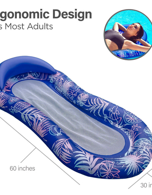 Load image into Gallery viewer, Pool Floaties Lounger Adult Size Recliner Lounge Chair Float for Swimming Pool
