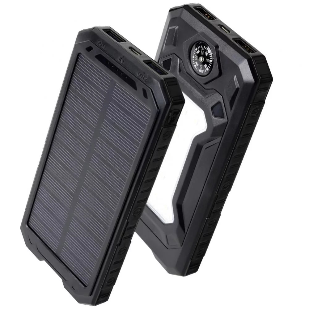 Waterproof 600000Mah Dual USB Portable Solar Battery Charger Solar Power Bank for Iphone, Mobile Cell Phone