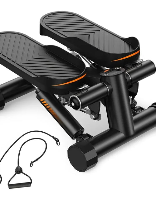 Load image into Gallery viewer, Stair Stepper for Exercises-Twist Stepper with Resistance Bands and 330Lbs Weight Capacity , Black , Lose Weight and Get Fit
