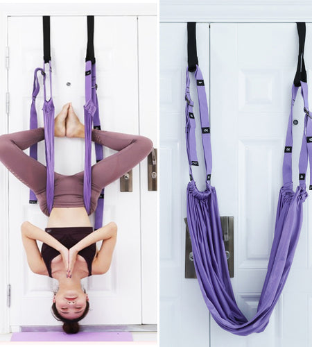 Fitness Hip Stretch Yoga Belt Inverted Rope Pull Stretch Belt Split Lower Waist Trainer