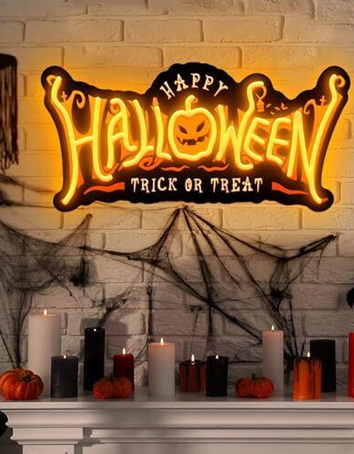 Load image into Gallery viewer, Halloween Neon Signs for Wall Decor, Happy Halloween Neon Sign, Halloween
