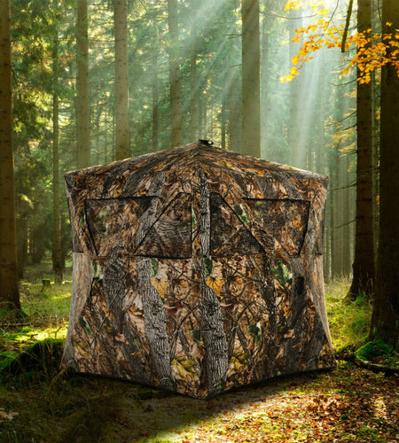 3 Person Portable Pop-Up Ground Hunting Blind with Tie-Downs