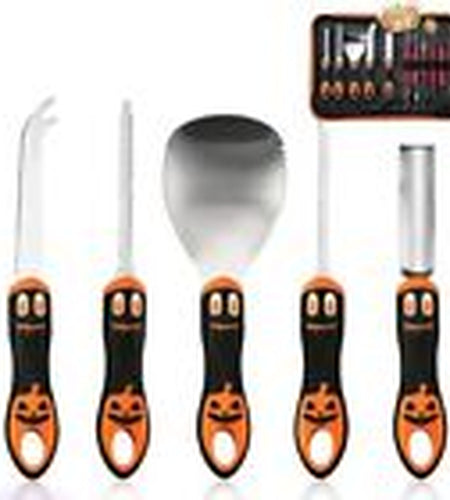 Pumpkin Carving Kit for Adults & Kids with Professional Detail Sculpting