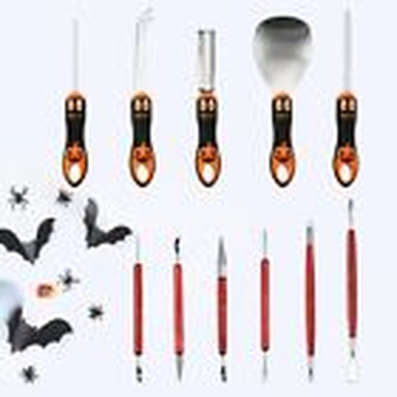 Pumpkin Carving Kit for Adults & Kids with Professional Detail Sculpting